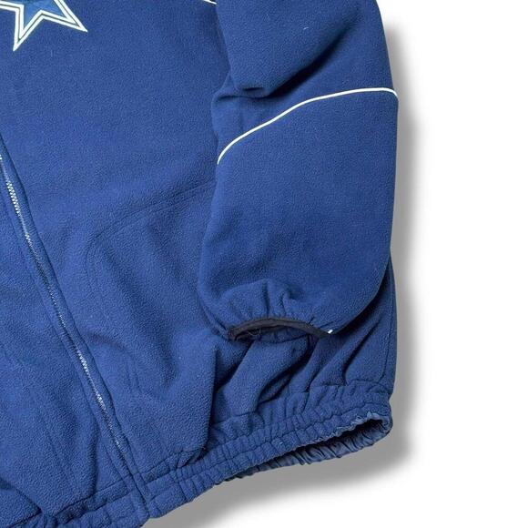 Rare! Vintage NFL Dallas Cowboys Reversible Jacket Men XL Fleece Y2K Star Logo - Picture 10 of 12